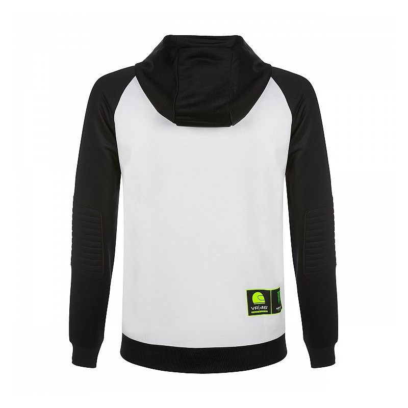 Mikina VR46 Valentino Rossi RIDERS ACADEMY MONSTER Fleece belo-črna