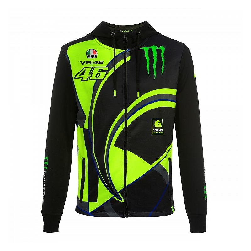 Mikina VR46 Valentino Rossi MONSTER 46 REPLICA FLEECE black