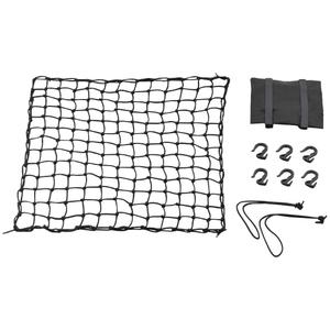 Fleksibilna motoristična mreža za prtljago s plastičnimi kavlji Daytona 60 x 60 cm črna