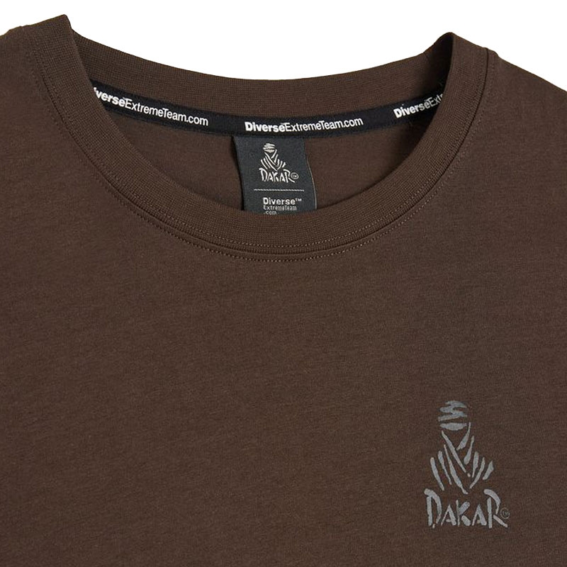 Rjava majica z logotipom Dakar SMR