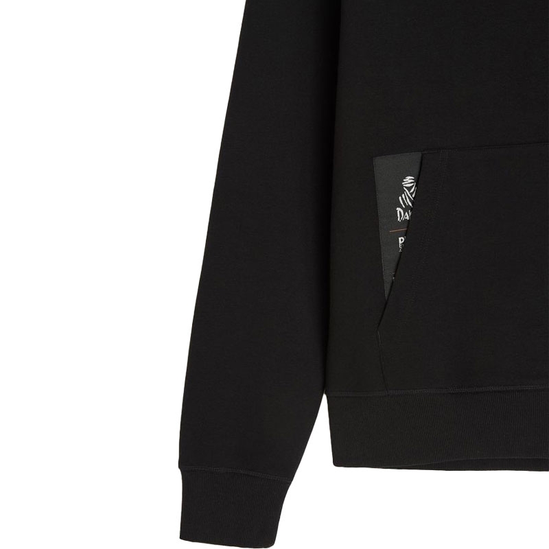 Pulover s kapuco Dakar VIP ZIP H25 črne barve