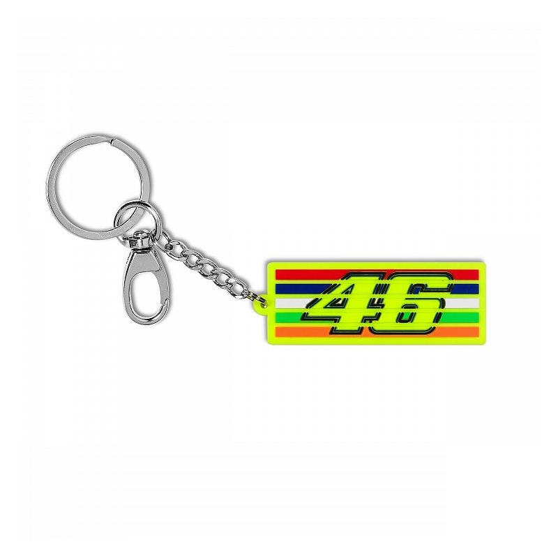 Obesek za ključe VR46 Valentino Rossi STRIPES rumena