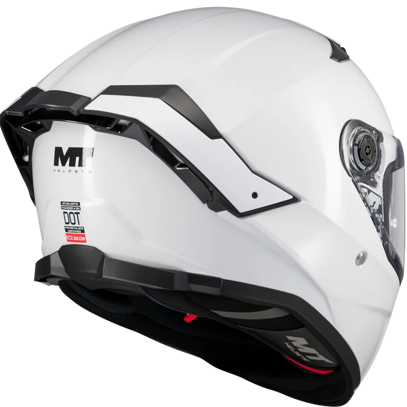 Motoristična čelada MT Thunder 4 SV Pure A0 bela