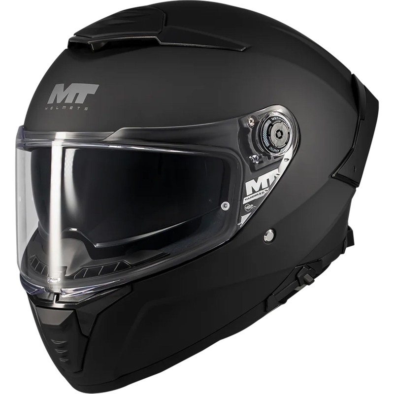 Motoristična čelada MT Thunder 4 SV Pure A1 z integriranim obrazom, mat črna