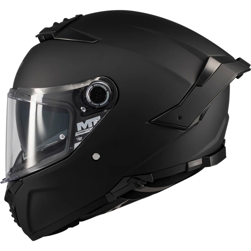 Motoristična čelada MT Thunder 4 SV Pure A1 z integriranim obrazom, mat črna