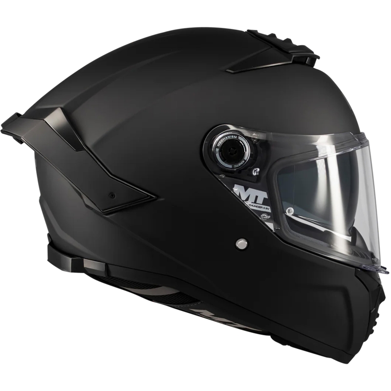 Motoristična čelada MT Thunder 4 SV Pure A1 z integriranim obrazom, mat črna