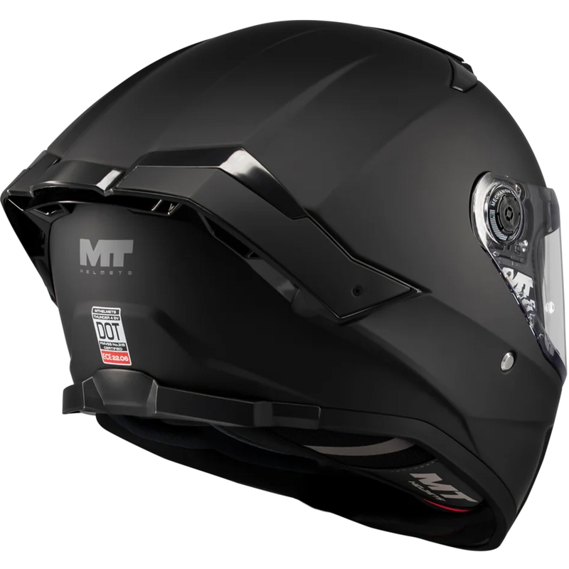 Motoristična čelada MT Thunder 4 SV Pure A1 z integriranim obrazom, mat črna