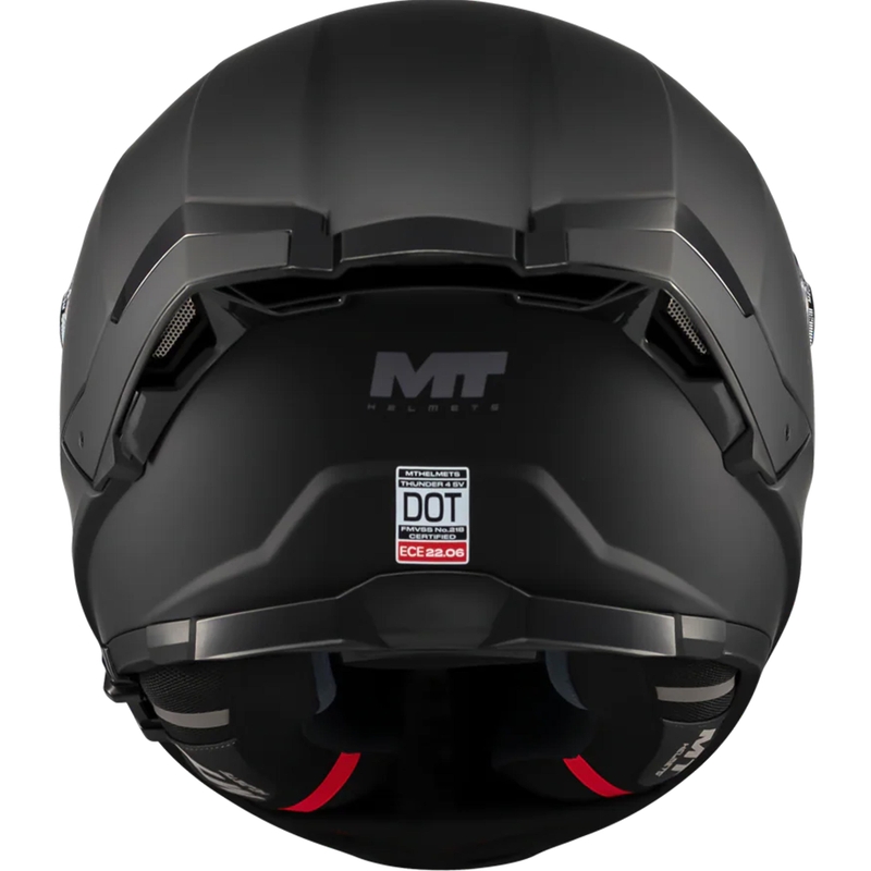 Motoristična čelada MT Thunder 4 SV Pure A1 z integriranim obrazom, mat črna