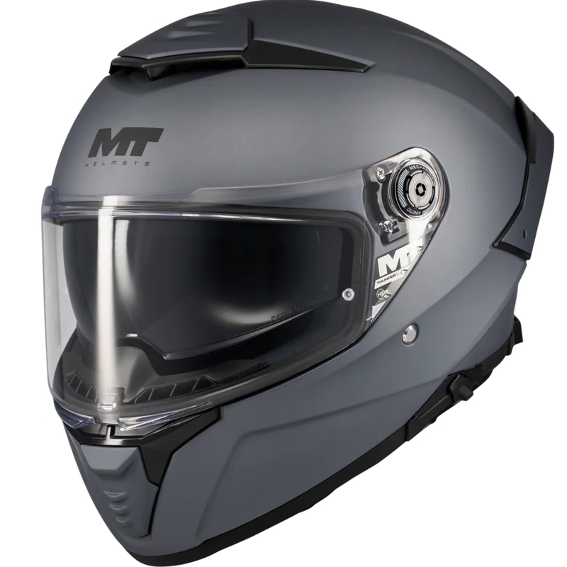 Celoobrazna motoristična čelada MT Thunder 4 SV Pure A2 mat siva