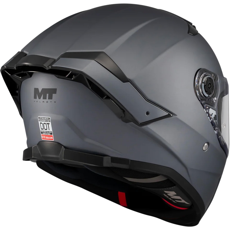 Celoobrazna motoristična čelada MT Thunder 4 SV Pure A2 mat siva