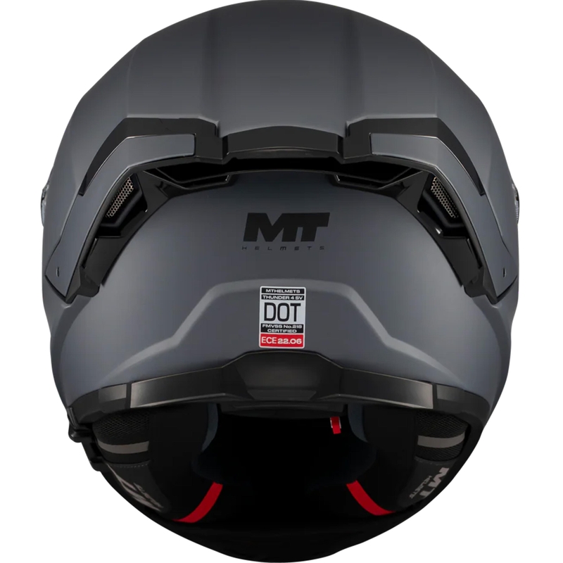 Celoobrazna motoristična čelada MT Thunder 4 SV Pure A2 mat siva