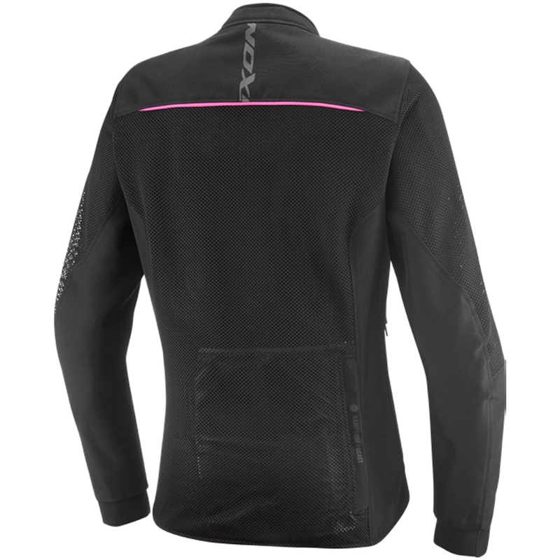 Ženska motoristična jakna IXON Ostro Lady črno-fluo roza