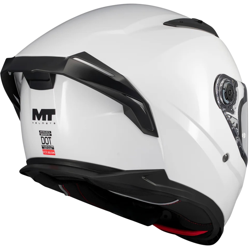 Celotna motoristična čelada MT Braker SV Pure A0 bela