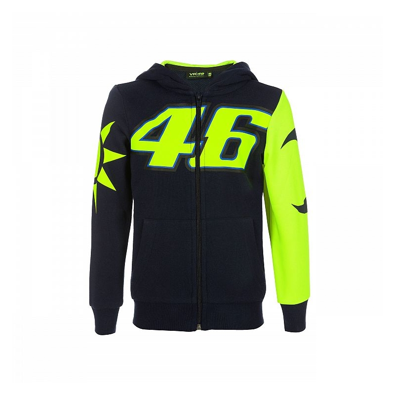Otroška majica VR46 Valentino Rossi REPLICA modro-rumena