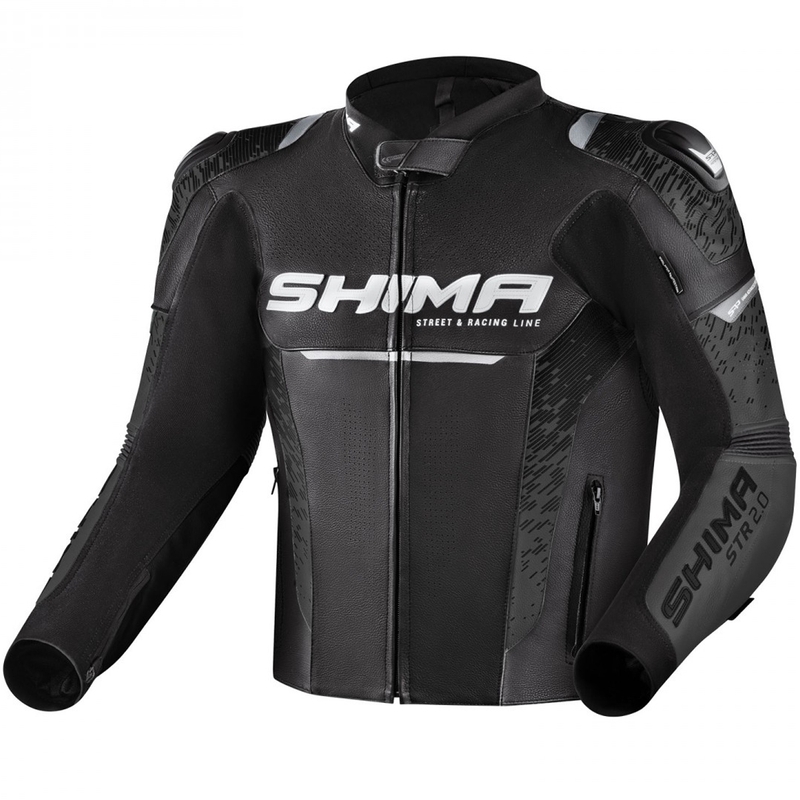 Moto jakna Shima STR 2.0 črno-siva