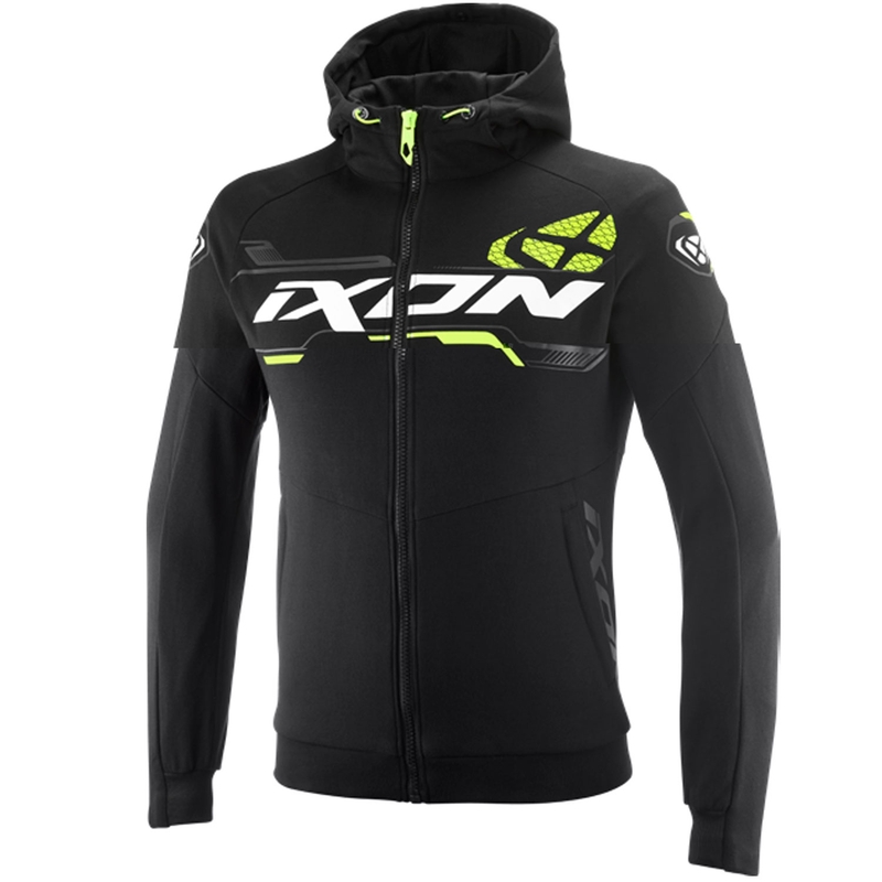 IXON Touchdown Ultra motoristična jopa črno-bela-fluo rumena