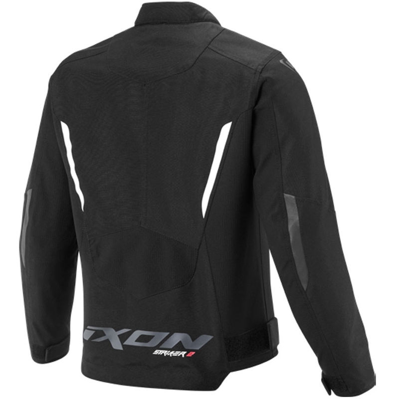 Otroška motoristična jakna IXON Striker 2 črno-bela