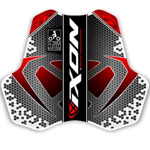 Ščitnik za prsi IXON IX-RACE črno-belo-rdeč