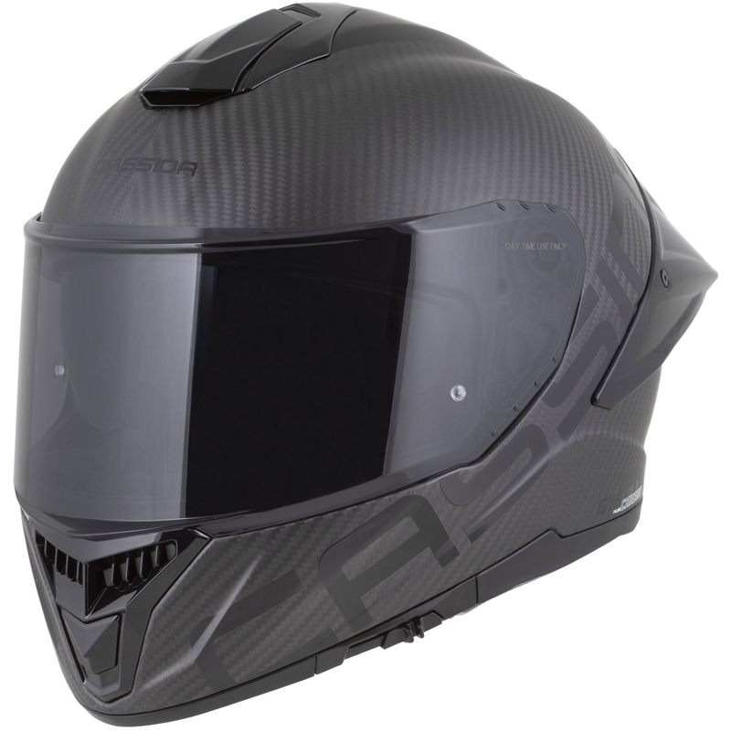 Cassida Integral GTS 2.1 Plus Carbon motoristična čelada z integriranim obrazom, mat karbonsko-črna-bela