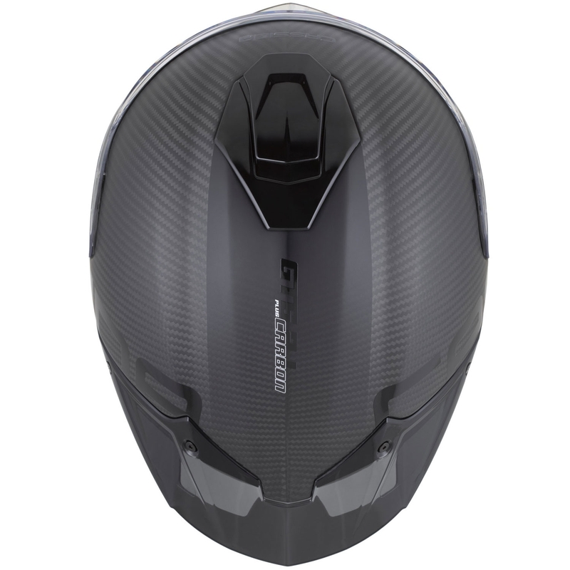 Cassida Integral GTS 2.1 Plus Carbon motoristična čelada z integriranim obrazom, mat karbonsko-črna-bela