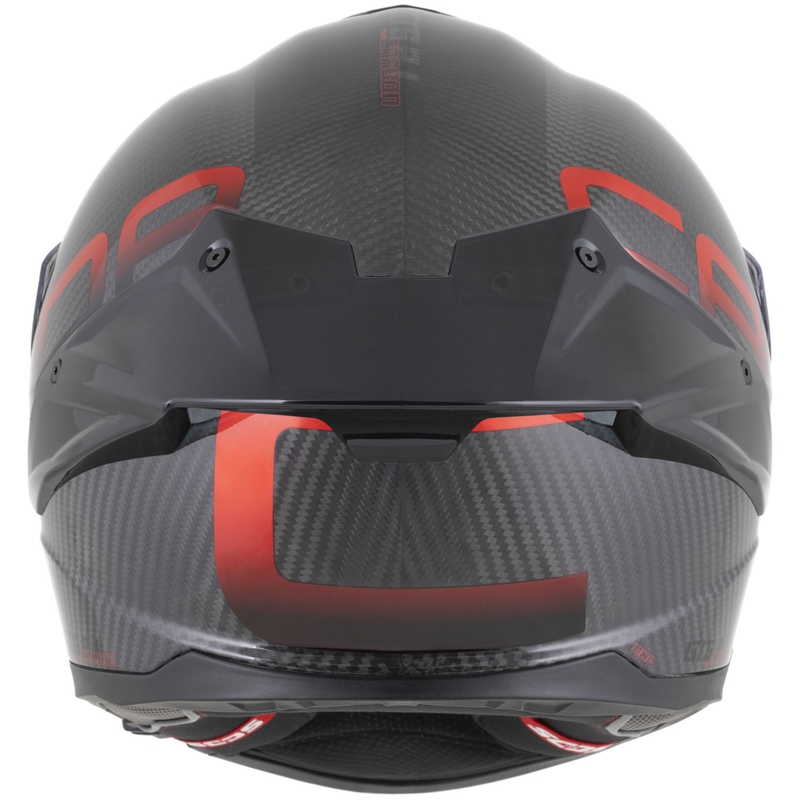 Cassida Integral GTS 2.1 Plus Carbon motoristična čelada z integriranim obrazom, mat karbonsko-rdeča