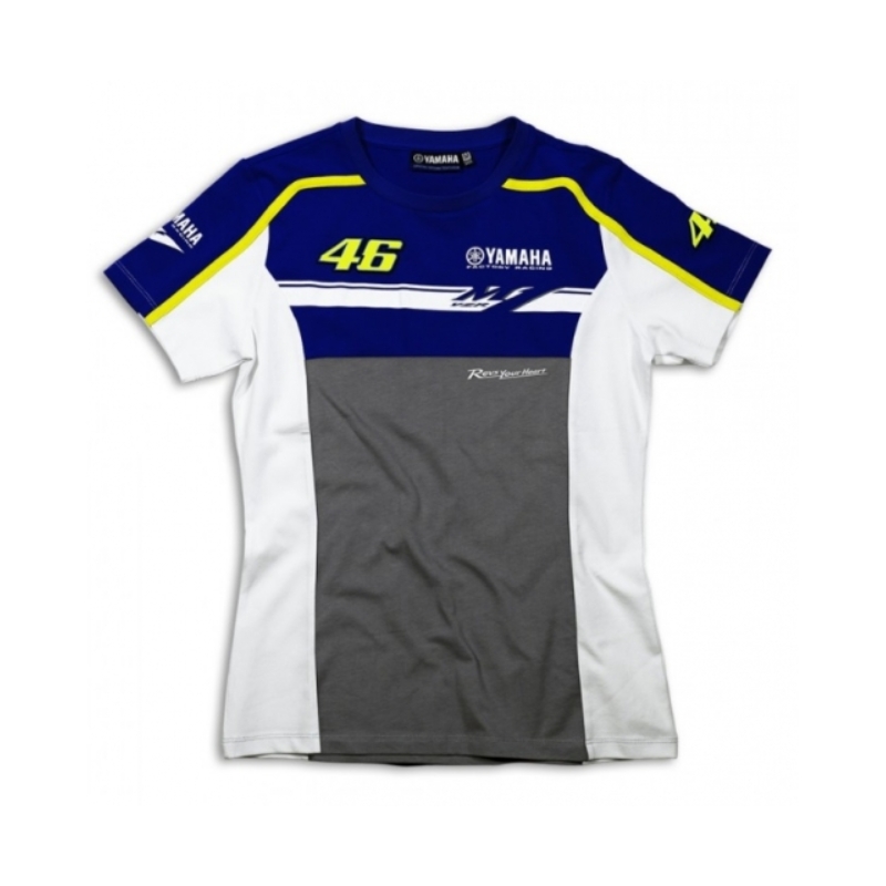 Ženska majica VR46 Valentino Rossi Yamaha Dual modro-siva