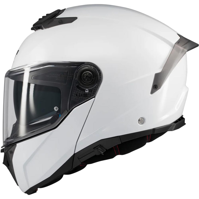 Motoristična čelada MT Atom 2 SV Pure A0 z zložljivo platformo, bela