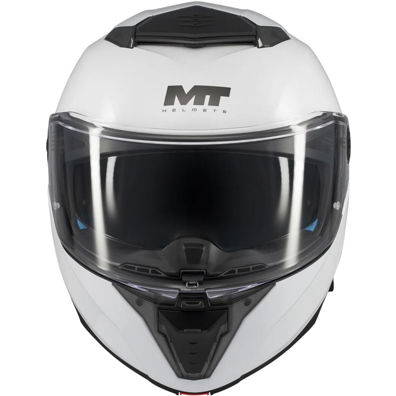 Motoristična čelada MT Atom 2 SV Pure A0 z zložljivo platformo, bela