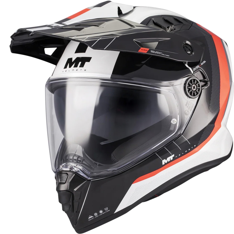 Enduro motoristična čelada MT Track SV Nomad A15 belo-črno-rdeča