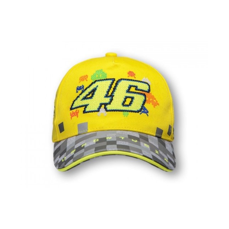 Otroška kapa VR46 Valentino Rossi rumeno-siva
