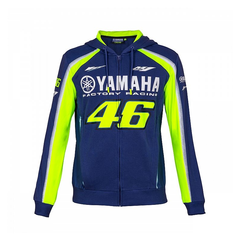 Mikina VR46 Valentino Rossi flis Yamaha modro-rumena