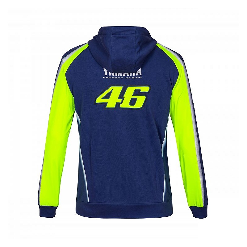 Mikina VR46 Valentino Rossi flis Yamaha modro-rumena