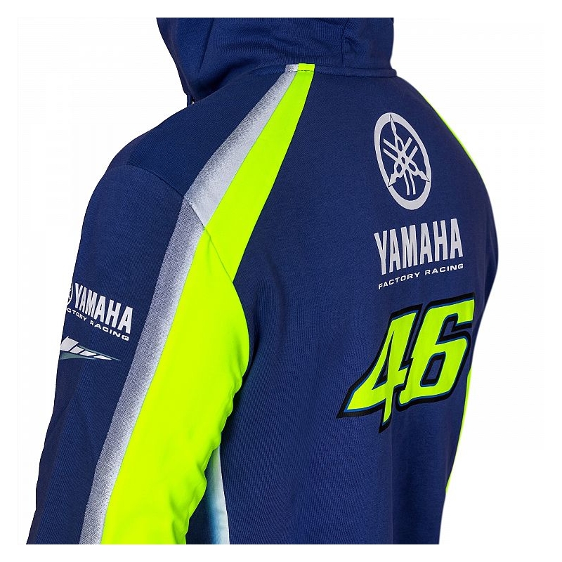 Mikina VR46 Valentino Rossi flis Yamaha modro-rumena