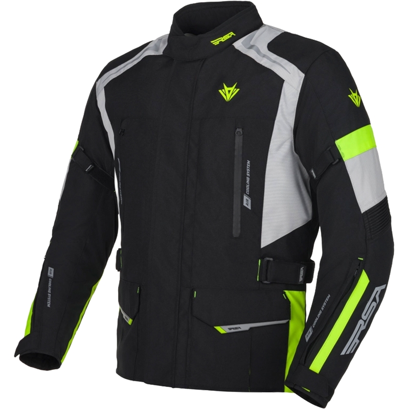 Motoristična jakna RSA EXO 2 black-grey-fluo yellow