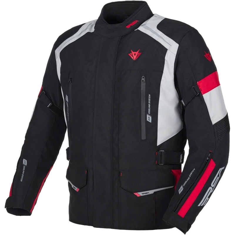 Motoristična jakna RSA EXO 2 black-grey-red