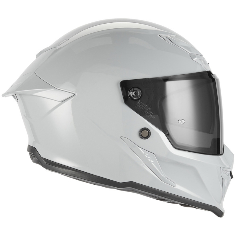 NOX Exclusive Goliath motoristična čelada z integriranim obrazom, sivo-bela
