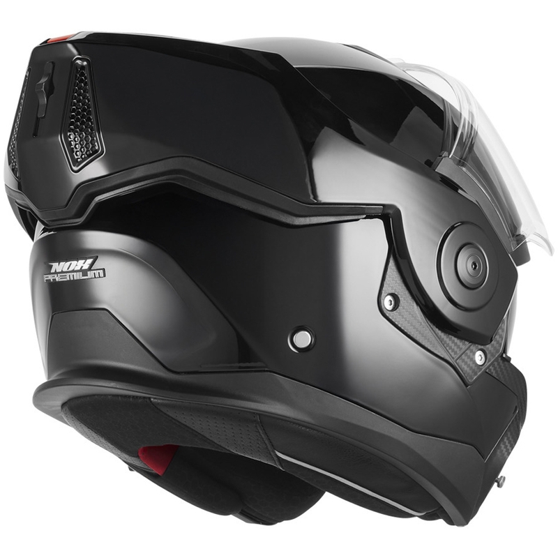 NOX PREMIUM Spinner preklopna motoristična čelada črne barve