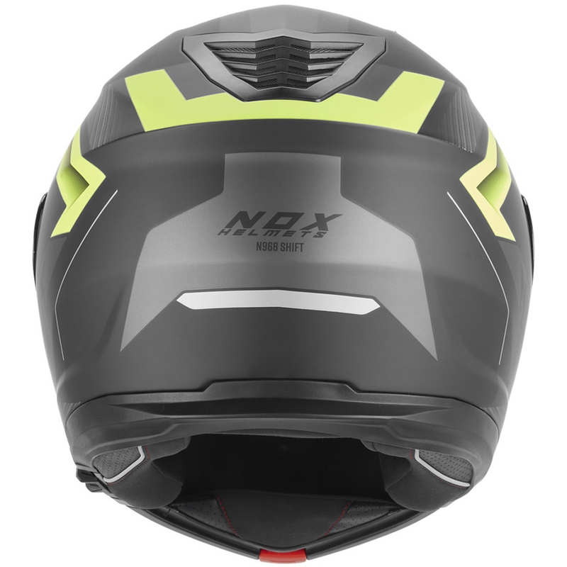 Motoristična čelada NOX N968 Shift, mat črno-fluo rumena