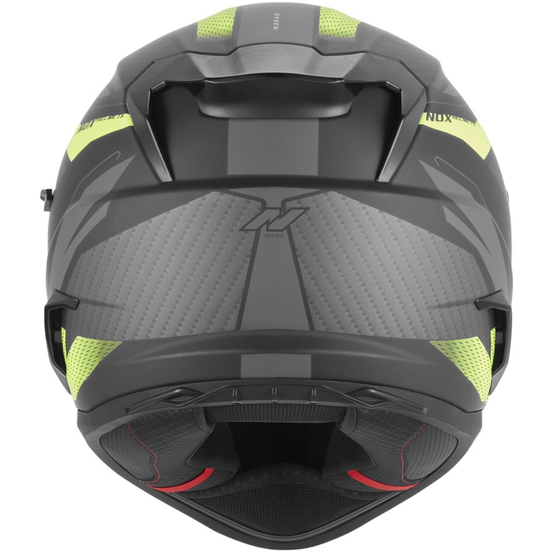 Motoristična čelada NOX N304-S REVO mat črno-fluo rumena