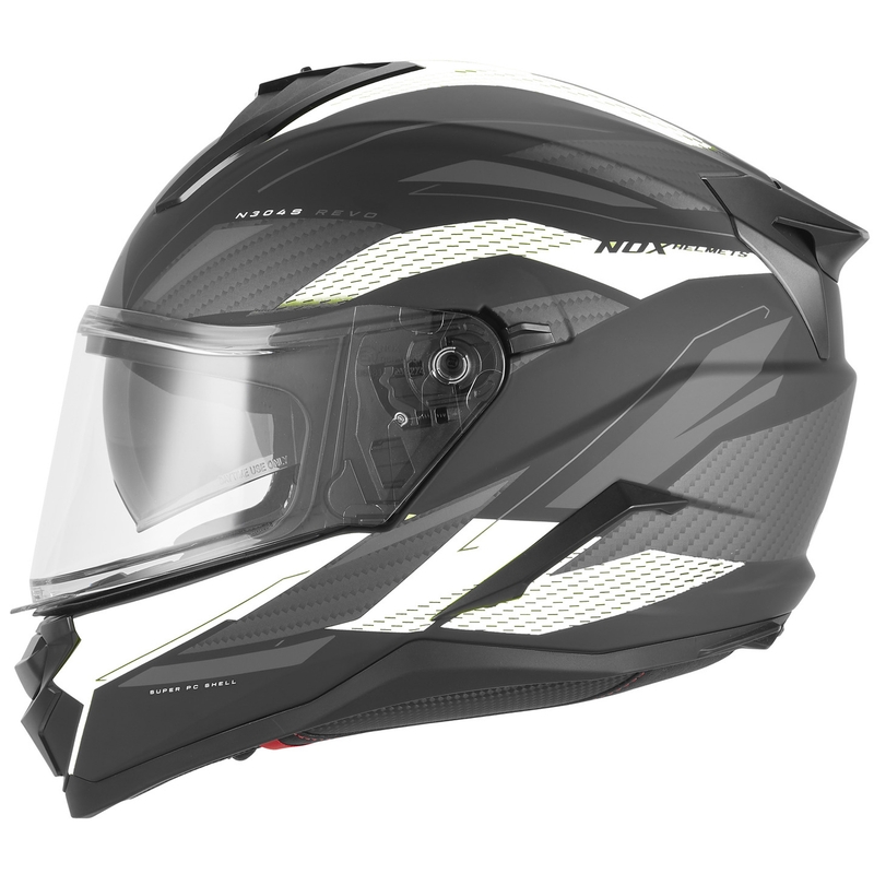 Motoristična čelada NOX N304-S REVO, mat črno-bela
