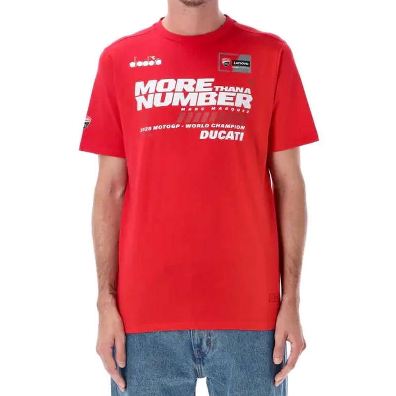 Majica Ducati Marc Marquez MM93 World Champ rdeča