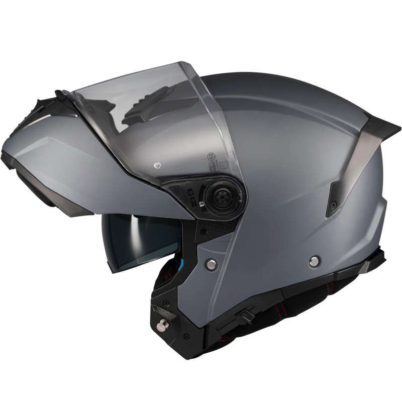 Motoristična čelada MT Atom 2 SV Pure A2 z zložljivo platformo, mat siva