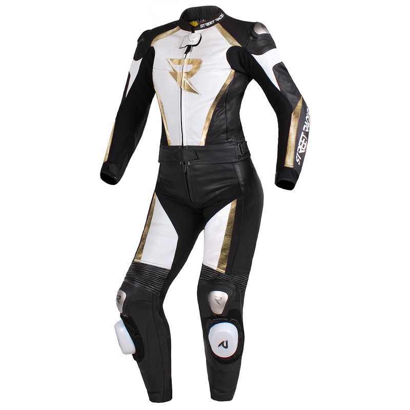 Ženska jakna Street Racer Kiara black-white-gold