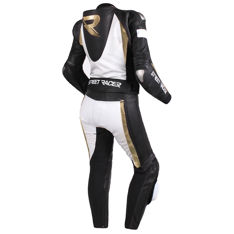 Ženska jakna Street Racer Kiara black-white-gold