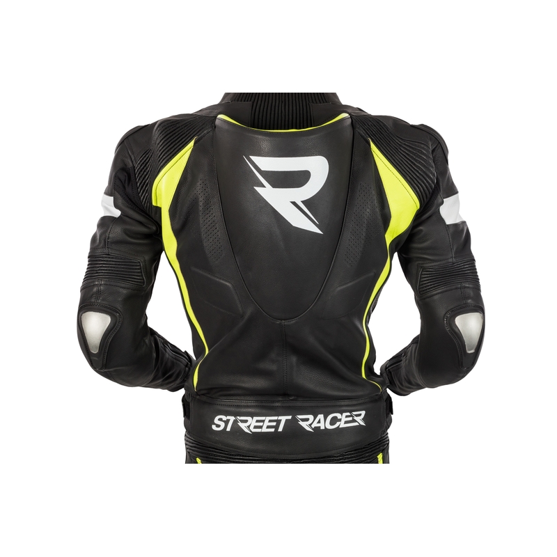 Moška jakna Street Racer Fasttrack black-white-fluo yellow razprodaja