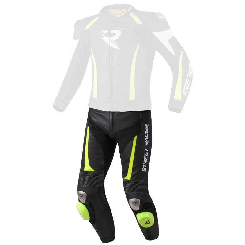Moške hlače Street Racer Fasttrack Black-White-Fluo Yellow razprodaja