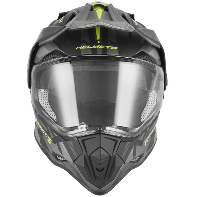 Enduro motoristična čelada NOX N312 Track mat črno-fluo rumena