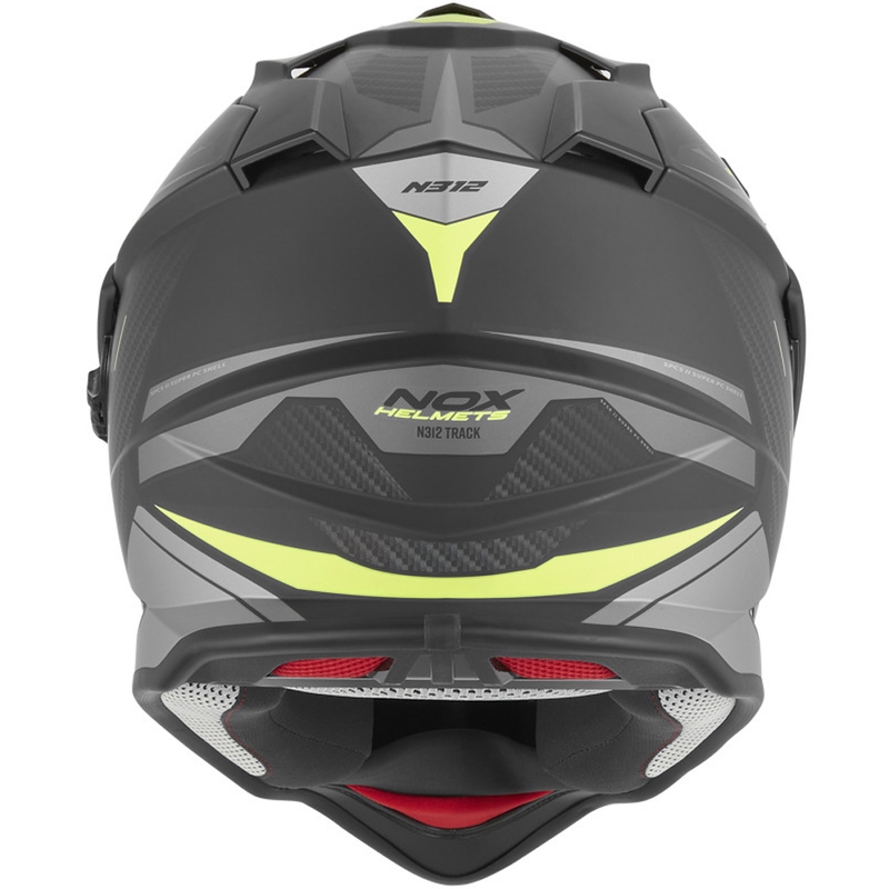 Enduro motoristična čelada NOX N312 Track mat črno-fluo rumena
