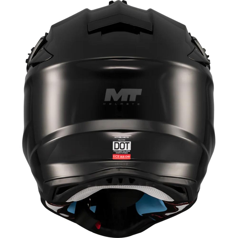 Motokros čelada MT Falcon S Pure A1 mat črna