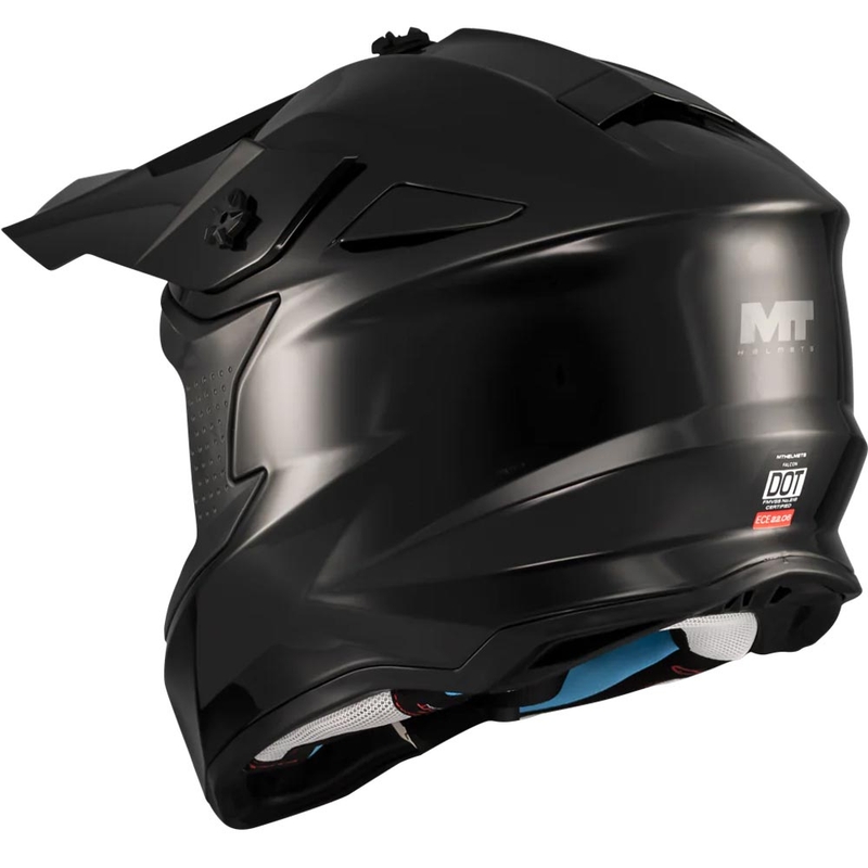 Motokros čelada MT Falcon S Pure A1 mat črna